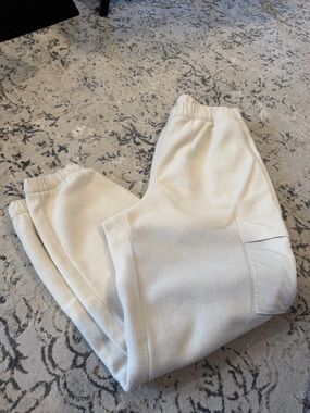 GAP Cream Fleece Cargo Joggers for Kids